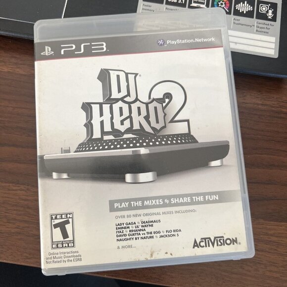 DJ Hero 2 PS3 PlayStation 3 - Complete CIB PS3 MINT DISK Mix Game - Picture 3 of 5